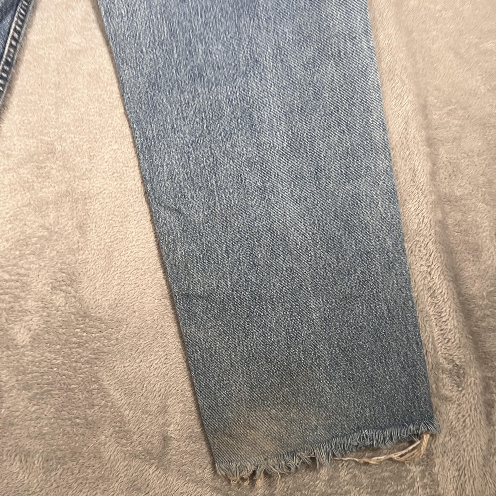 Vintage Levis SilverTab Loose Jeans Mens 34x31 Blue Distressed Frayed Hem 90s - Picture 7 of 12